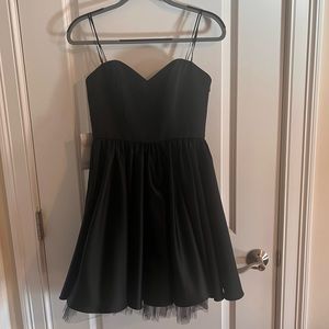Black dress with tulle lining